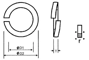 BS 4464 A Metric Spring Washers Type A